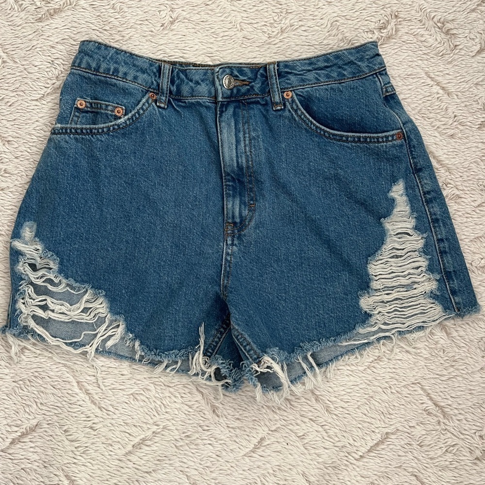 Topshop Denim Shorts Size 8